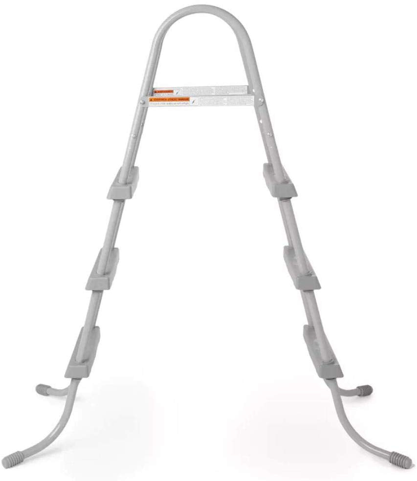 Bestway 58336E Above Ground Pool Ladder for 48" Wall Height Pool (Brown Box) - VMInnovations
