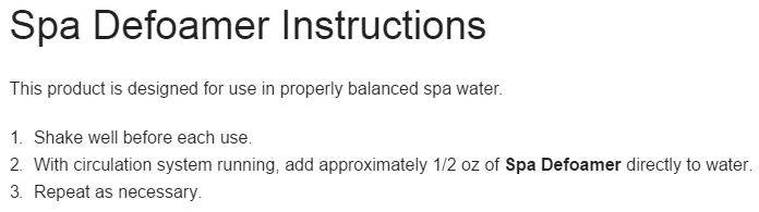 2 Natural Chemistry 04012 Flip Top Spa Hot Tub Water Quick Defoamer - 16 oz Each