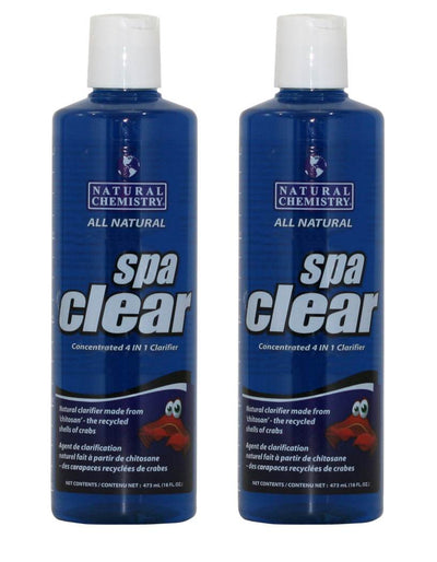 2) Natural Chemistry 04013 Spa Clear Chitosin Based Water Clarifier - 16 oz Each