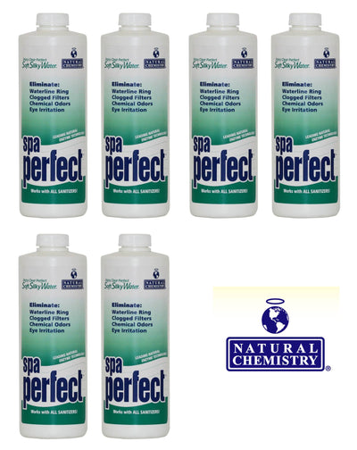 6) Natural Chemistry 04021 Hot Tub Spa Perfect Water Maintenance - 16oz Each