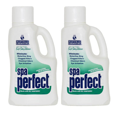 2) Natural Chemistry 04034 Hot Tub Spa Perfect Water Maintenance Clean - 2L Each