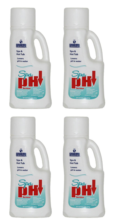 4) Natural Chemistry 04103 Hot Tub Spa Chemical pH Down Decreaser - 2 lb Each