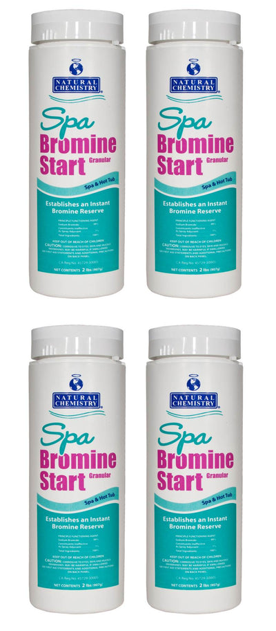 4) Natural Chemistry 04108 Tub Spa Chemical Granular Bromine Start - 2 lbs Each - VMInnovations