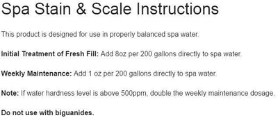 4) Natural Chemistry 04124 Hot Tub Spa Chemical Stain & Scale Free - 1L Each