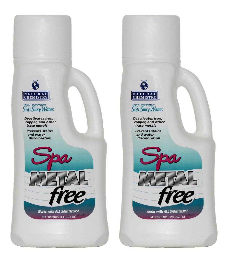 2) Natural Chemistry 04133 Water Chemical Hot Tub Spa Metal Free - 1 Liter Each