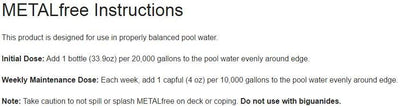 Natural Chemistry 04133 Water Chemical Hot Tub Spa Metal Free - 1 Liter (4 Pack)