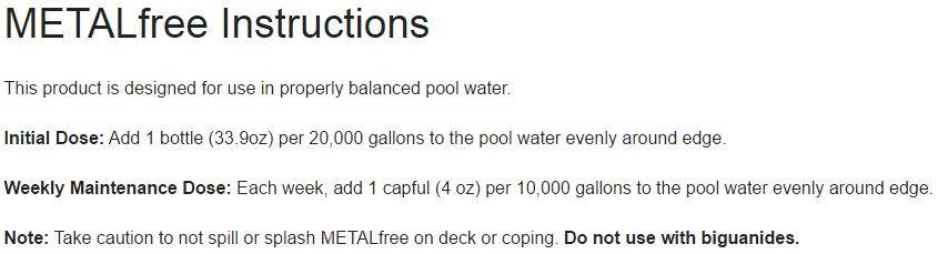 Natural Chemistry 04133 Water Chemical Hot Tub Spa Metal Free - 1 Liter (4 Pack)