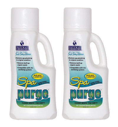 2) Natural Chemistry 04137 Water Chemical Hot Tub Spa Purge Cleaner - 1L Each