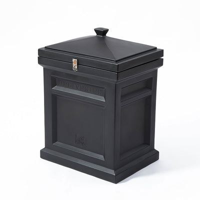 Step2 Locking Deluxe Package Parcel Mail Delivery Box Plastic, Black (Used)