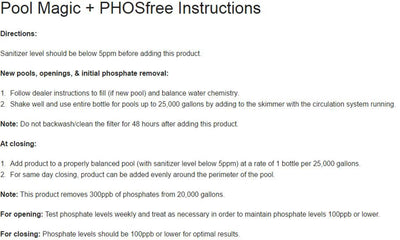 4) Natural Chemistry 05141 Spa Chemical Swimming Pool Magic PHOSfree - 1L Each - VMInnovations