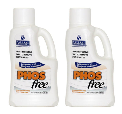 2 Natural Chemistry 05221 Spa Swimming Pool PHOSfree Phosphate Remover - 2L Each