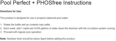 2) NEW Natural Chemistry 05235 Spa Swimming Pool Perfect Plus PHOSfree - 2L Each