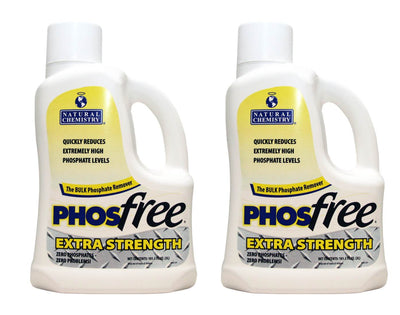 2) Natural Chemistry 05236 Spa Swimming Pool PHOSfree Extra Strength - 3L Each