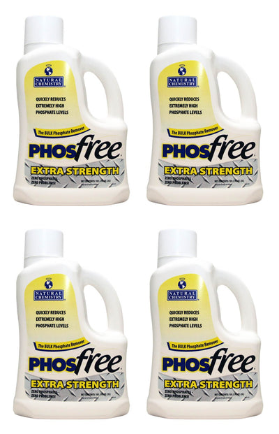 4) Natural Chemistry 05236 Spa Swimming Pool PHOSfree Extra Strength - 3L Each - VMInnovations