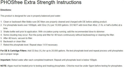 4) Natural Chemistry 05236 Spa Swimming Pool PHOSfree Extra Strength - 3L Each - VMInnovations