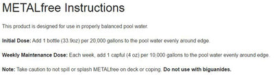 2) NEW Natural Chemistry 07001 Spa Swimming Pool Metal Free Chemical - 1L Each