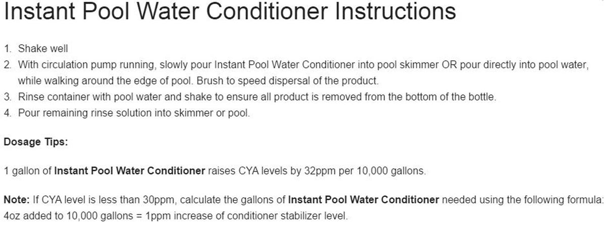 4) Natural Chemistry 07401 Spa Swimming Pool Conditioner Stabilizer - 1 Gal Each