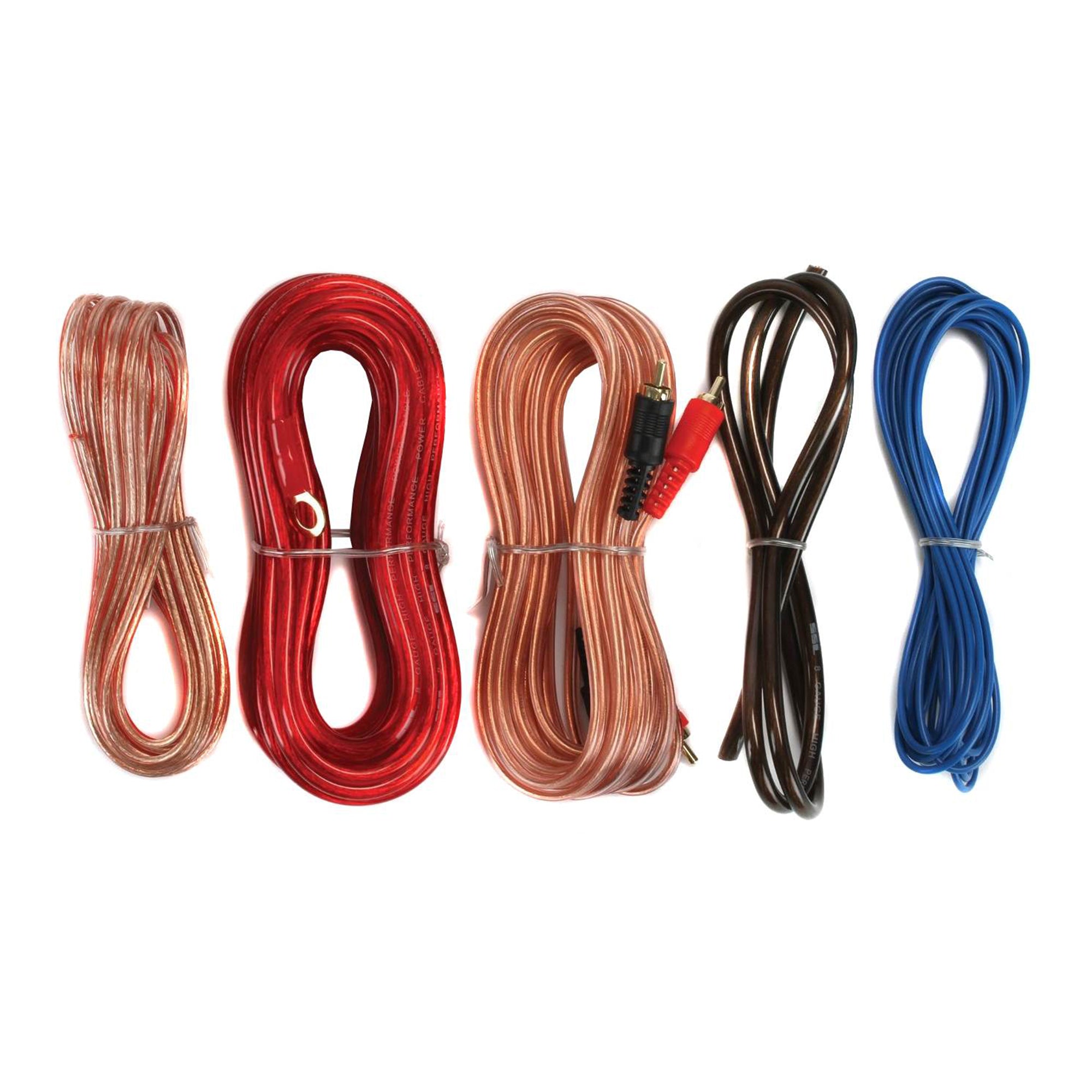 Soundstorm 8 Gauge Ga Complete Car Amplifier Wiring Installation Kit (2 Pack) - VMInnovations