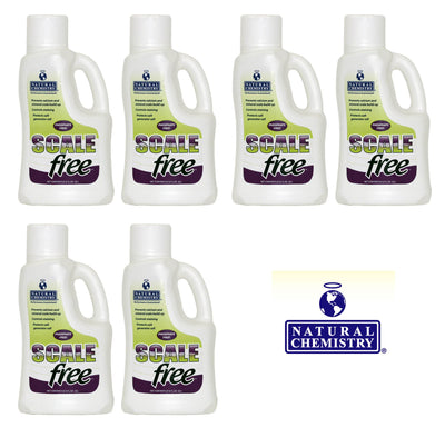 6 Natural Chemistry 07511 Spa Swimming Pool SCALEfree Mineral Stain Prevent - 2L