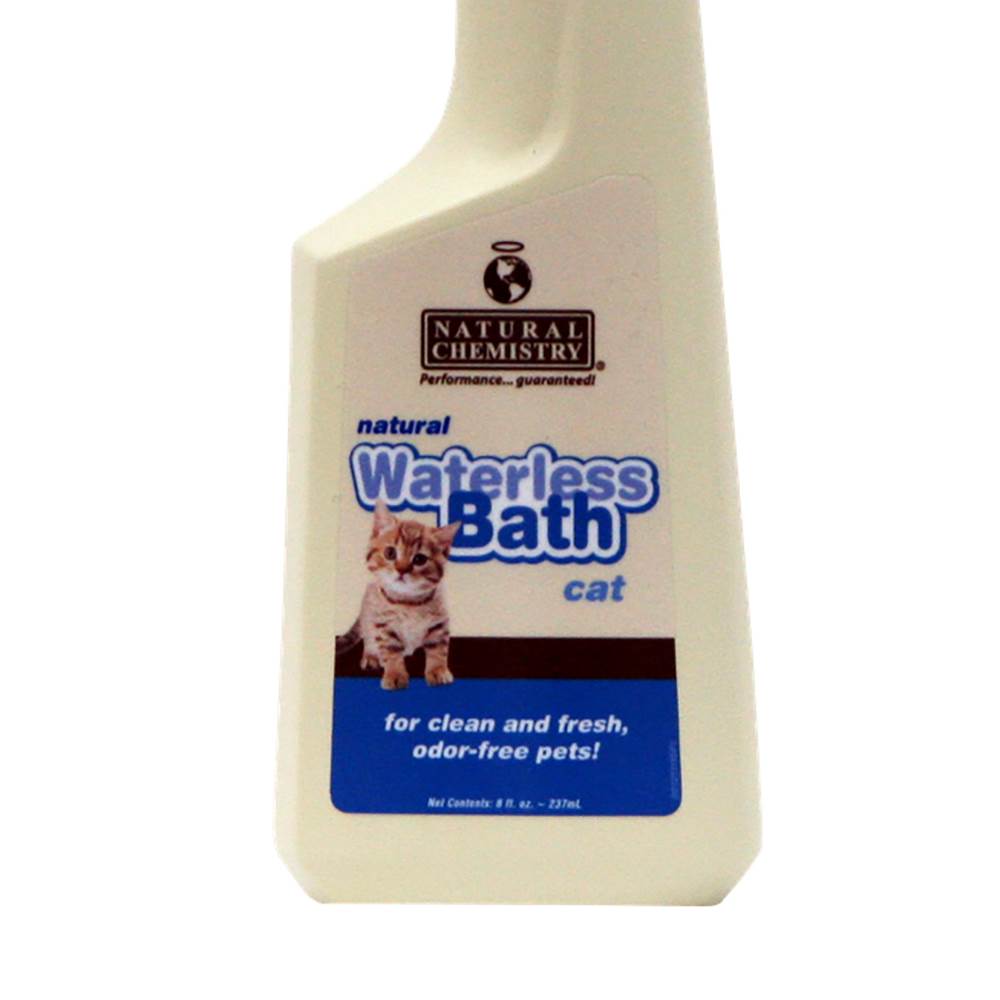 Natural Chemistry Waterless Bath for Cats Coat Cleaner Deodorizer, 8 oz (2 Pack)