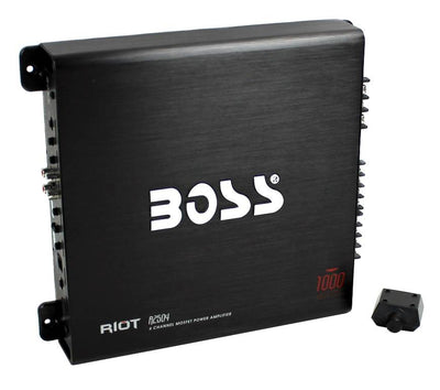 2) Boss CH6530 6.5" 250W + 2) 6x9" 350W 3-Way Car Speakers +1000W 4-Ch Amplifier