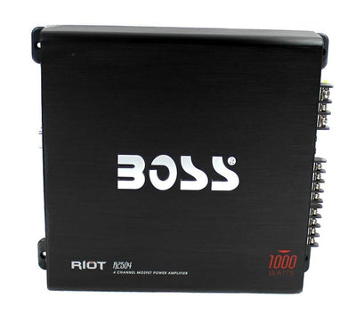 2) Boss CH6530 6.5" 250W + 2) 6x9" 350W 3-Way Car Speakers +1000W 4-Ch Amplifier