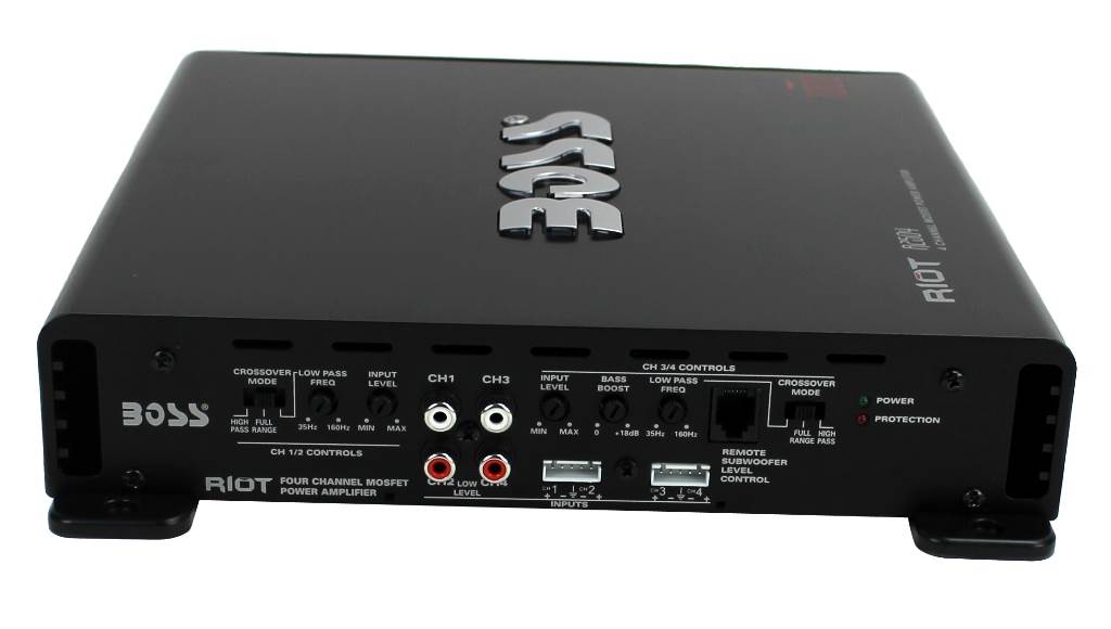 2) Boss CH6530 6.5" 250W + 2) 6x9" 350W 3-Way Car Speakers +1000W 4-Ch Amplifier
