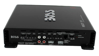 2) Boss CH6530 6.5" 250W + 2) 6x9" 350W 3-Way Car Speakers +1000W 4-Ch Amplifier