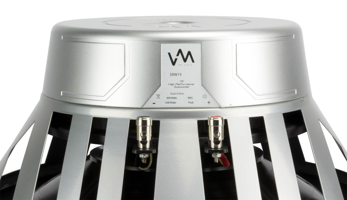 2 VM Audio SRW15 15" 2400W Car Subwoofers DVC 4 Ohm + EXA2400.2 Amp + Wiring Kit