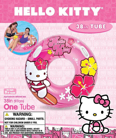 Intex Hello Kitty Inflatable Kids Floating Tube Pool Raft - Pink (Open Box)