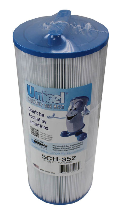 Unicel 5CH-352 Replacement 35 SqFt Filter Cartridge for Spa, 151 Pleats (2 Pack)