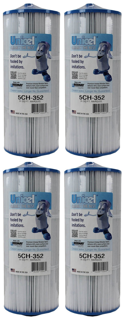 Unicel 5CH-352 Replacement 35 SqFt Filter Cartridge for Spa, 151 Pleats (4 Pack)