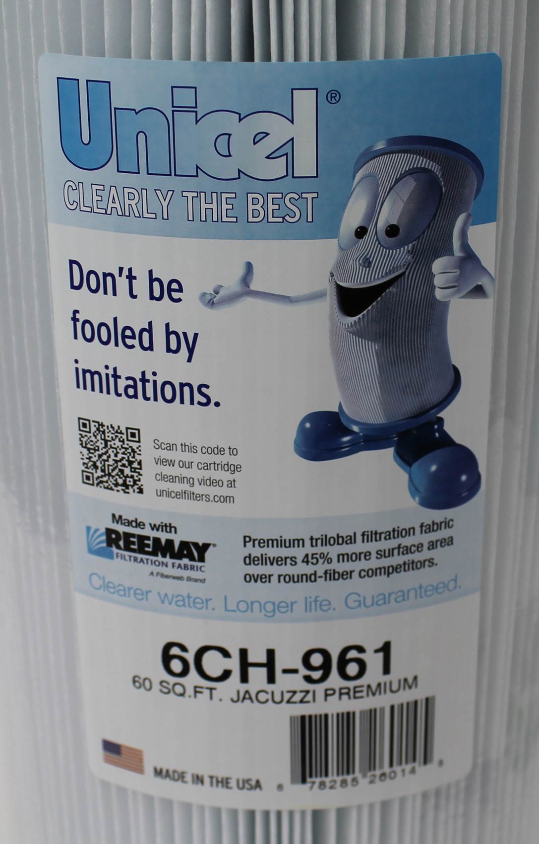 4) New Unicel 6CH-961 Replacement Pool Spa Filter Cartridges 60 Sq Ft PJW60TL