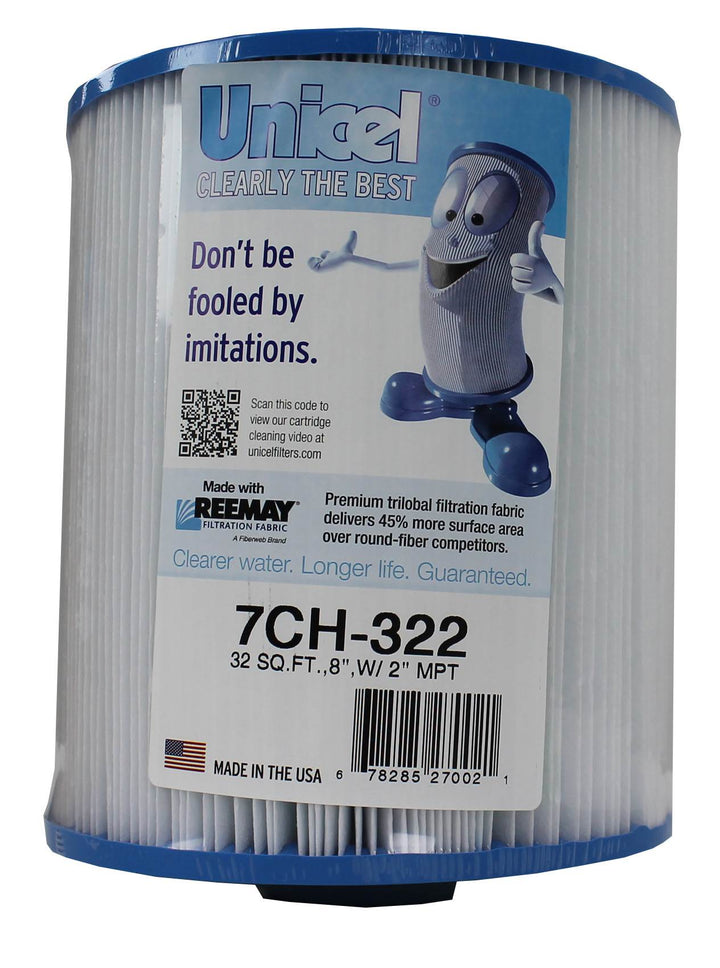 Unicel 7CH-322 Replacement 32 SqFt Filter Cartridge for Spa, 175 Pleats (4 Pack) - VMInnovations