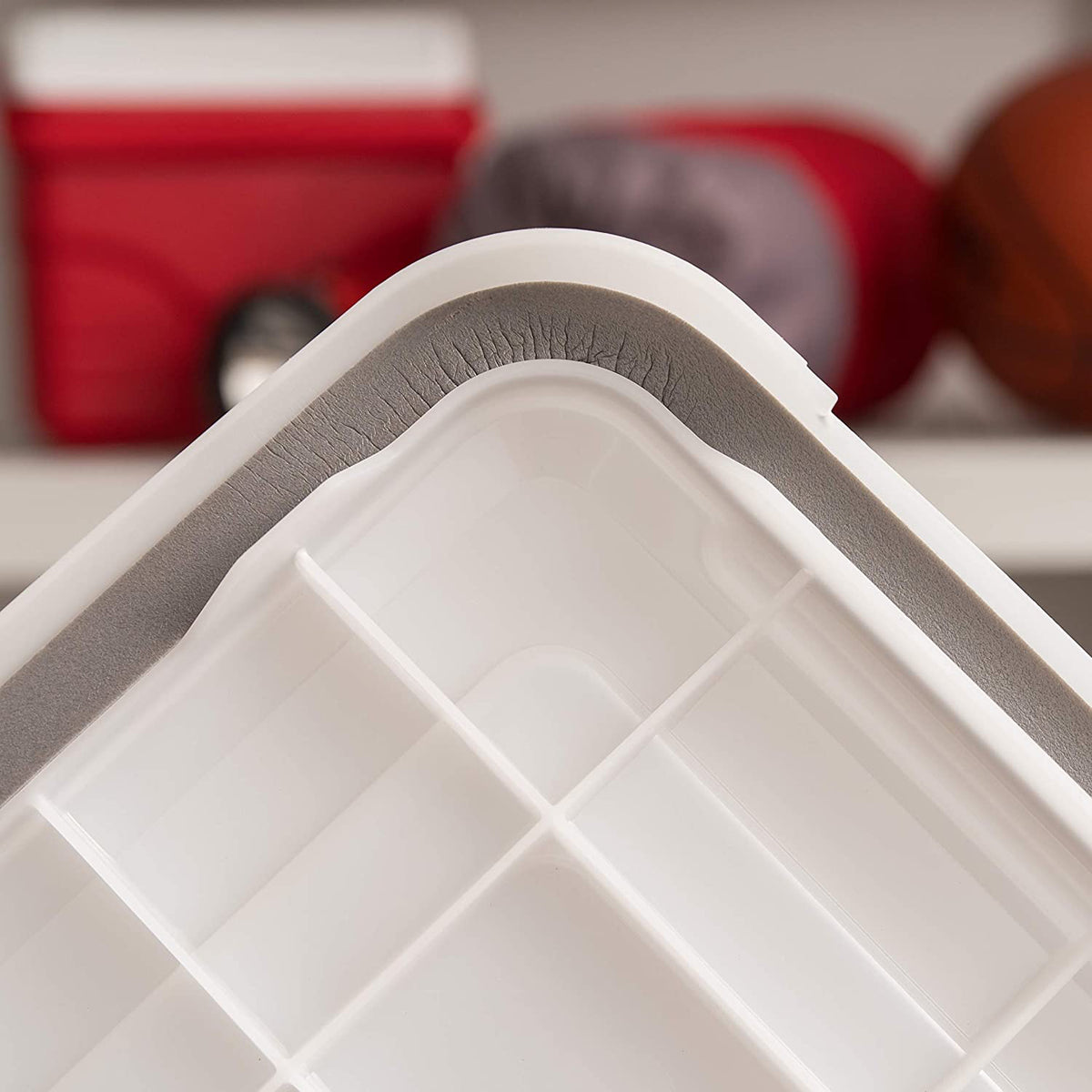 IRIS USA 19 Quart Weathertight Stackable Storage Box, Secure Lid, Clear (6 Pack)
