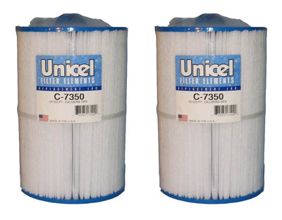 Unicel C-7350 Replacement 50 Sq Ft Spa Filter Cartridge, 200 Pleats (2 Pack) - VMInnovations