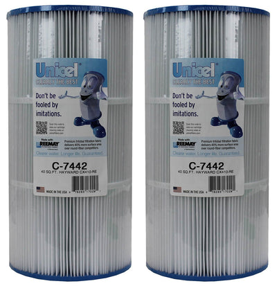 Unicel C-7442 Replacement 40 Sq Ft Pool Filter Cartridge, 120 Pleats (2 Pack) - VMInnovations
