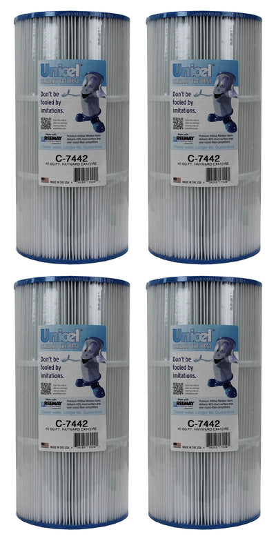 Unicel C-7442 Replacement 40 Sq Ft Pool Filter Cartridge, 120 Pleats (4 Pack)