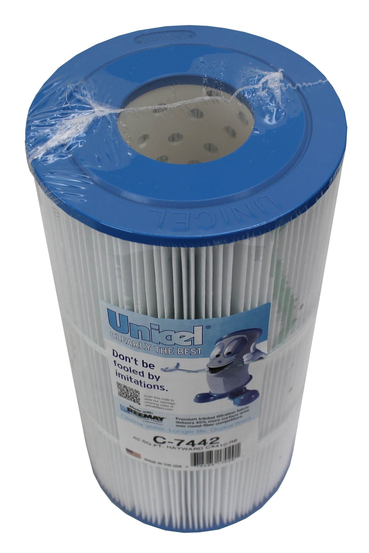 Unicel C-7442 Replacement 40 Sq Ft Pool Filter Cartridge, 120 Pleats (4 Pack)