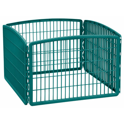 IRIS USA 4-Panel Pet Playpen, Everglade Green & 100 Count Dog Training Pads