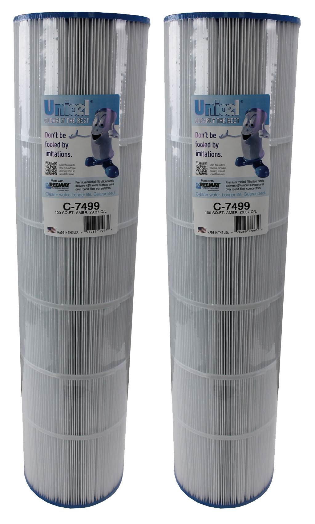 2) Unicel C-7499 Spa Replacement Cartridge Filters 100 Sq Ft American Premier - VMInnovations