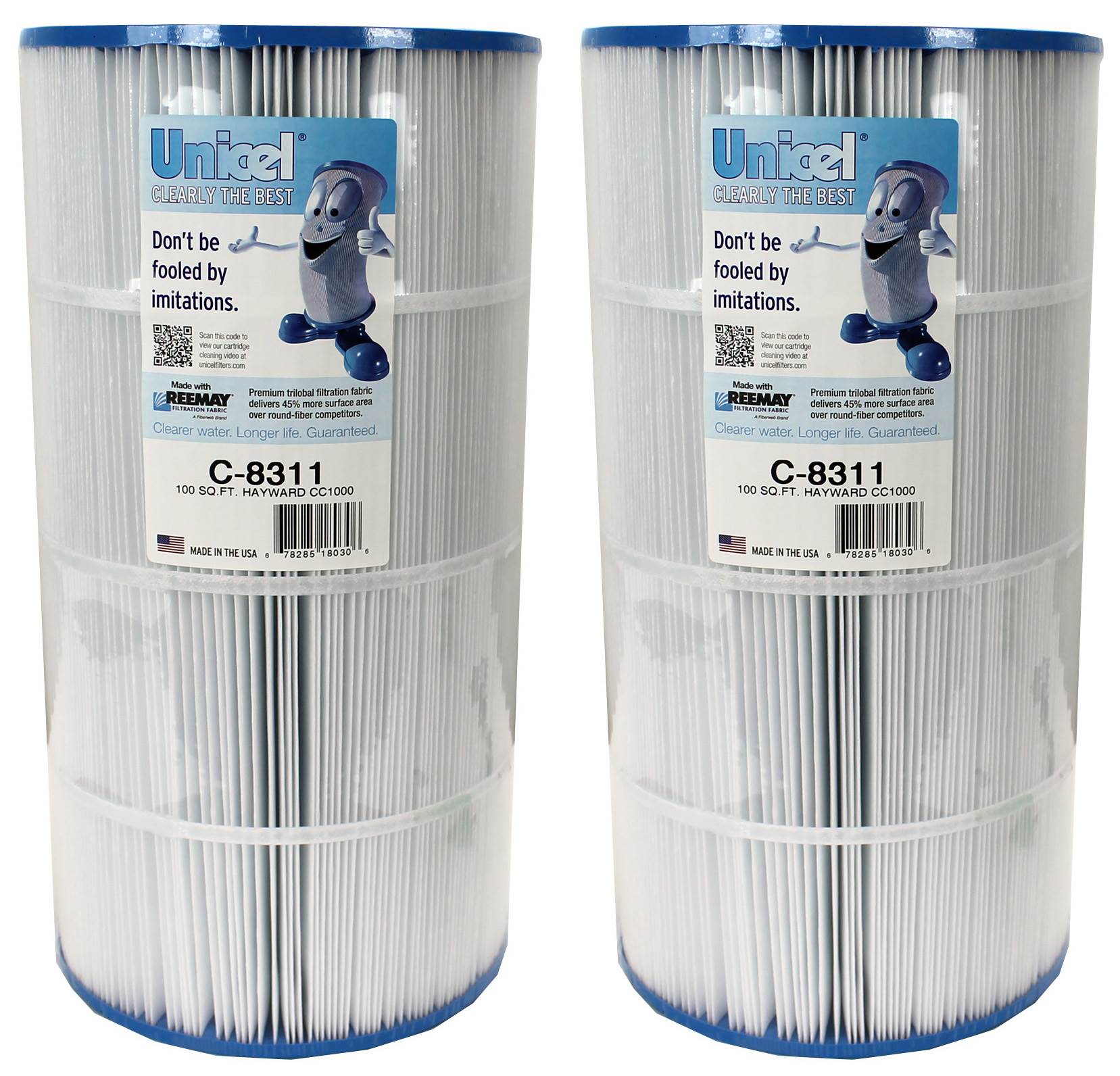 New Unicel C-8311 Spa Replacement Cartridge Filter Hayward Xstream (2 Pack)