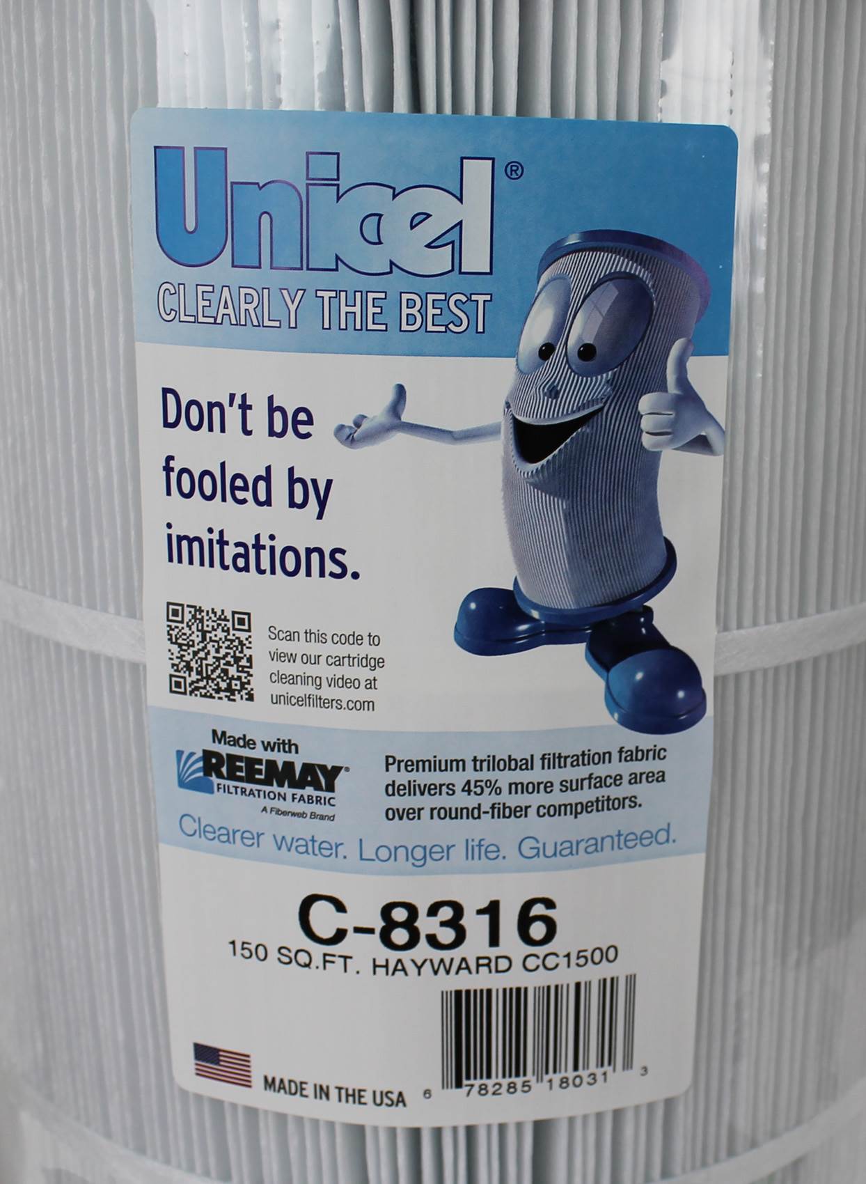 Unicel C-8316 Swimming Pool 150 Sq. Ft. Replacement Filter Cartridge (2 Pack)