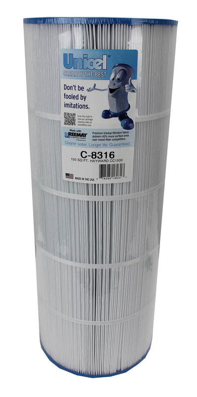 Unicel C-8316 Replacement 150 Sq Ft Pool Filter Cartridge, 215 Pleats, 4 Pack