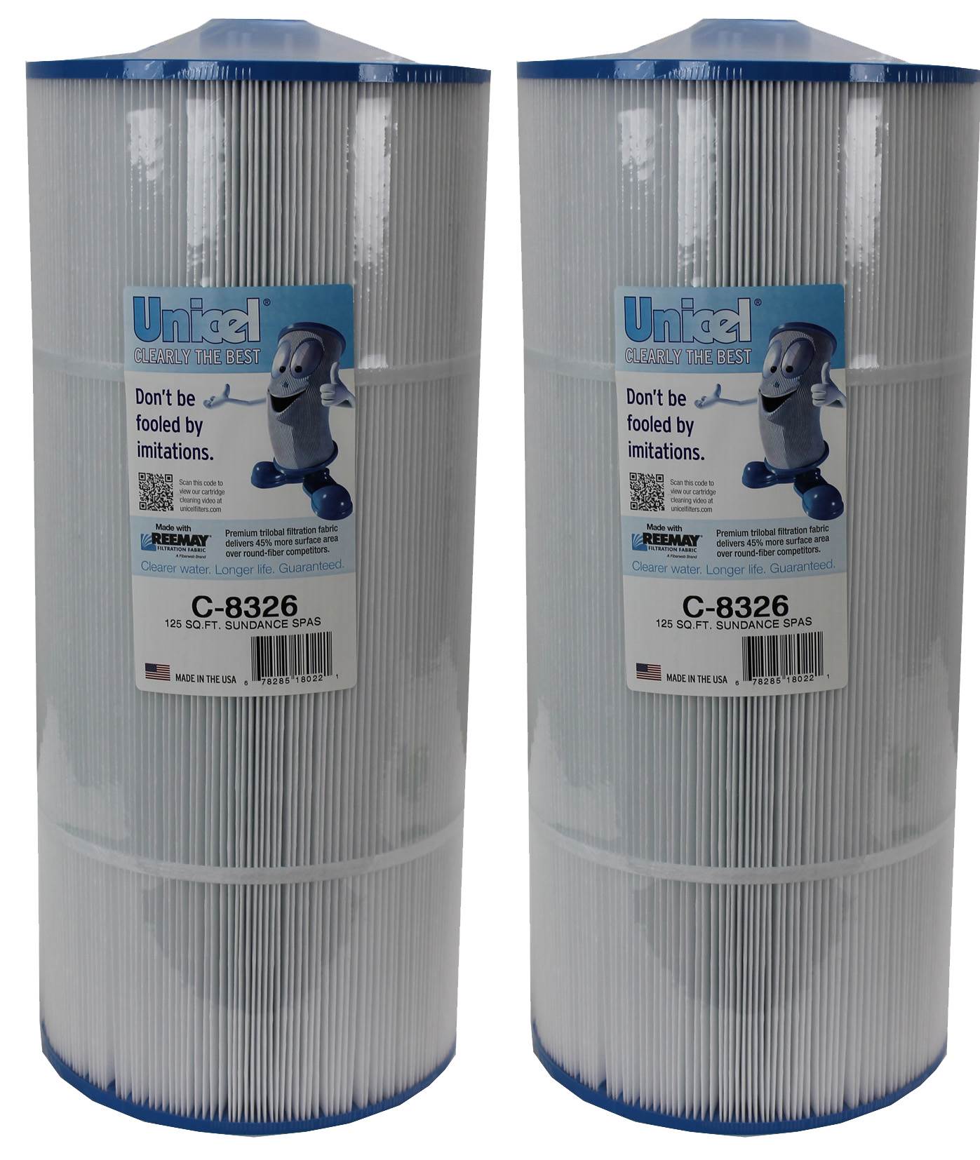 Unicel C-8326 Pool Replacement Cartridge Filter 125 Sq Ft Sundance Spas (2 Pack)