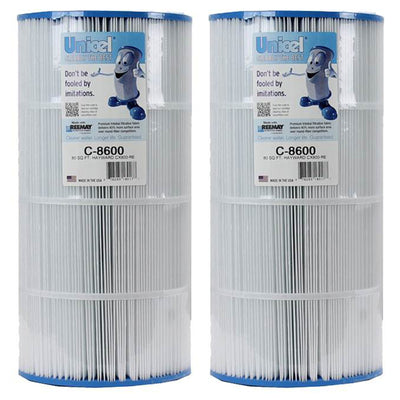 Unicel C-8600 Replacement 75 Sq Ft Pool Spa Filter Cartridge, 153 Pleats, 2 Pack