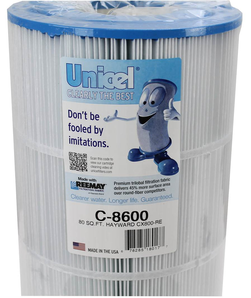 Unicel C-8600 Replacement 75 Sq Ft Pool Spa Filter Cartridge, 153 Pleats, 4 Pack