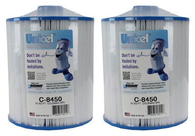 2) Unicel C-8450 Spa Replacement Cartridge Filters 50 Sq Ft Coleman/Maax PCS50N