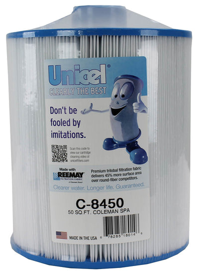 2) Unicel C-8450 Spa Replacement Cartridge Filters 50 Sq Ft Coleman/Maax PCS50N