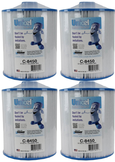 4) Unicel C-8450 Spa Replacement Cartridge Filters 50 Sq Ft Coleman/Maax PCS50N